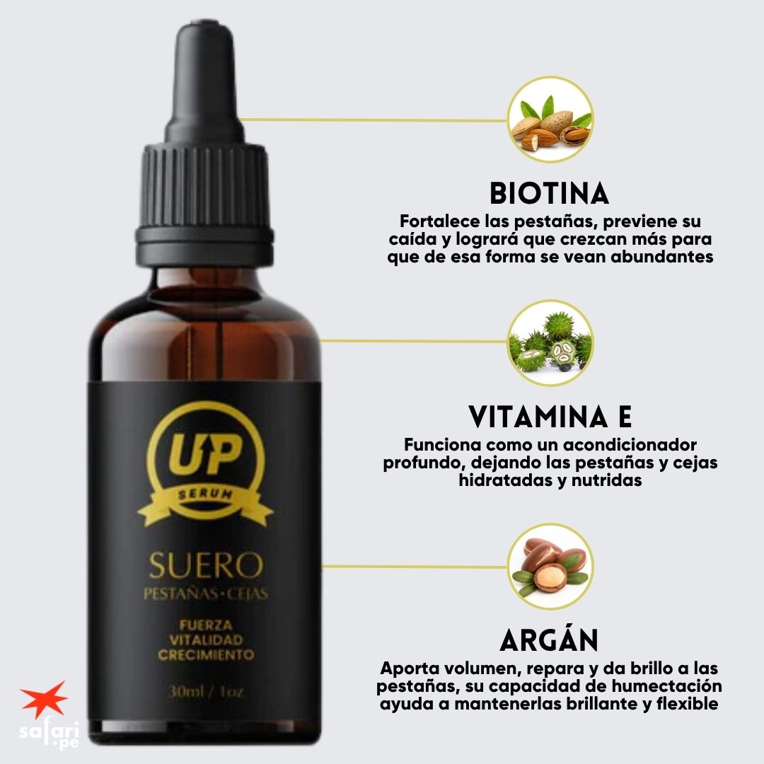 Serum Up® - ALRGAMIENTO DE PESTAÑAS, CEJAS Y BARBA