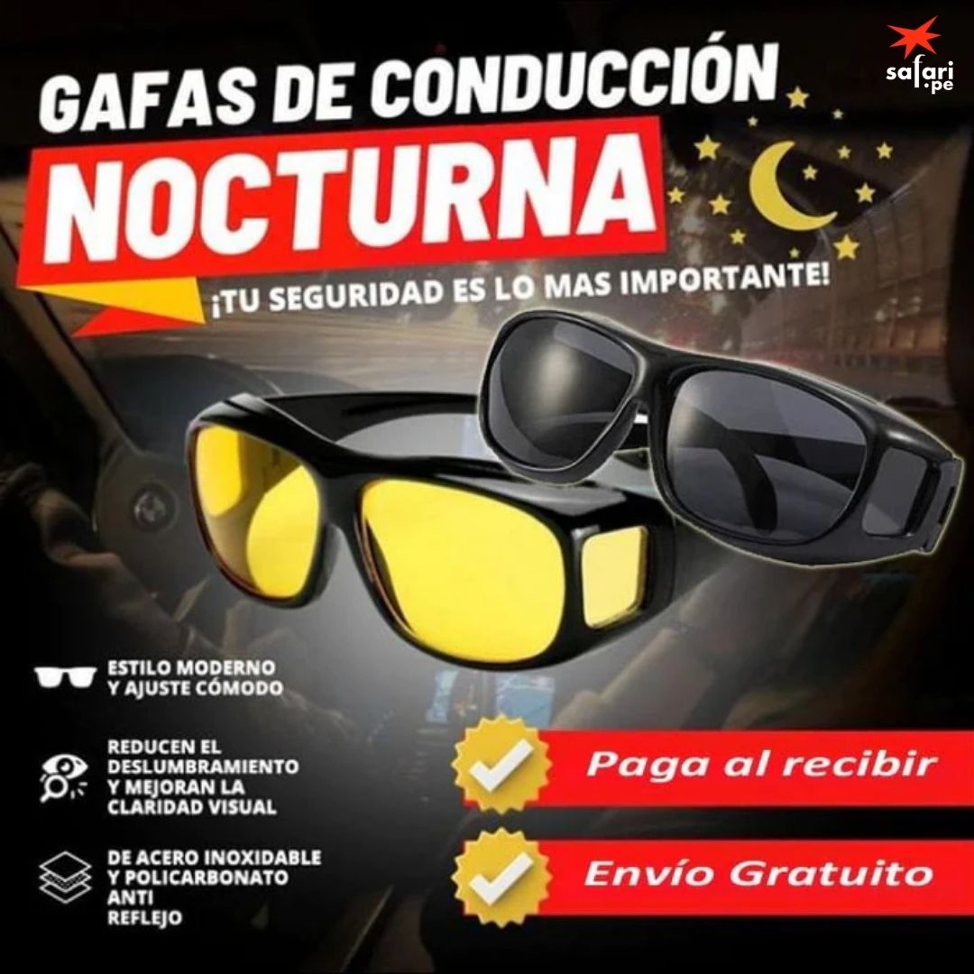 LENTES VISIÓN HD (2 LENTES: DÍA Y NOCHE)