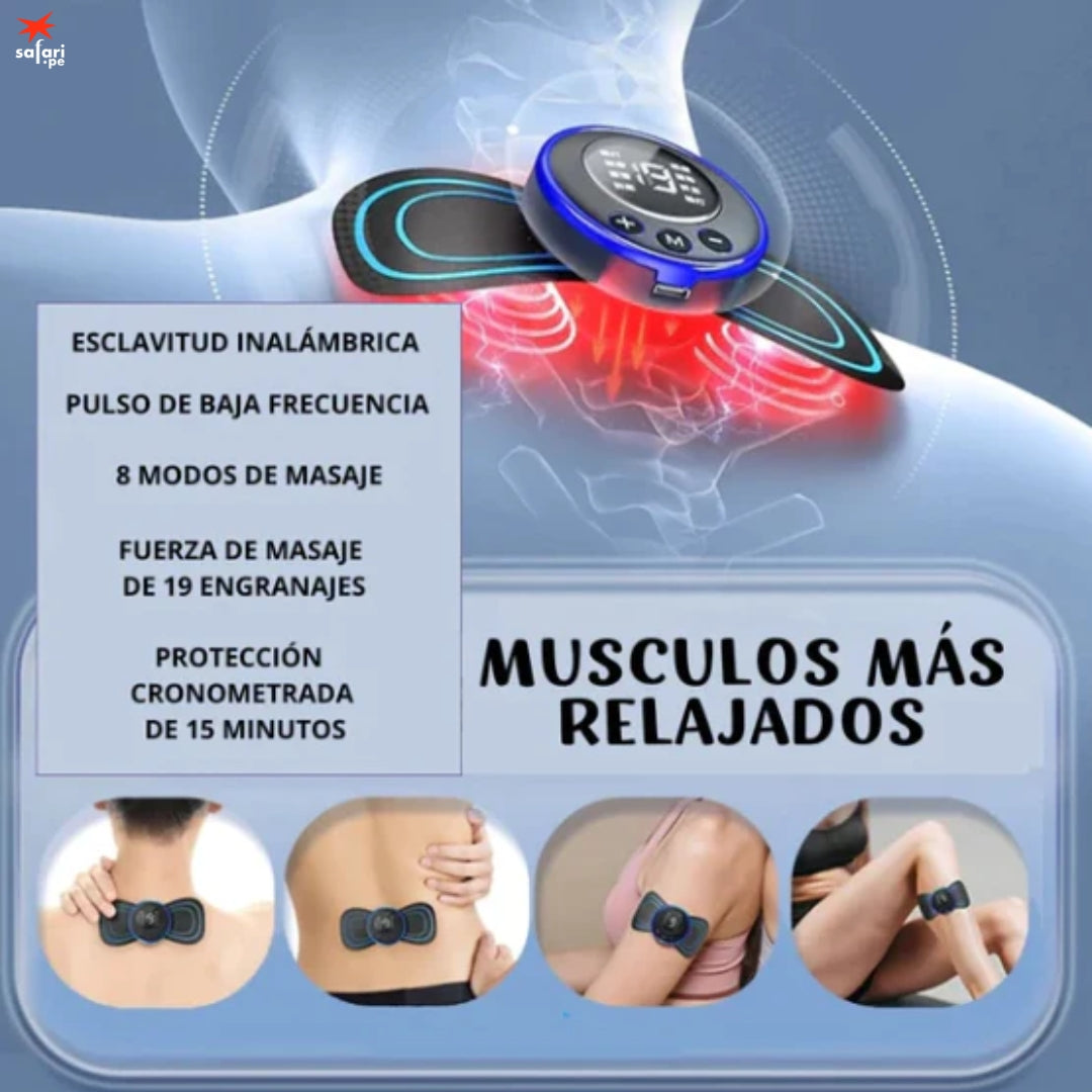 MASAJEADOR MUSCULAR ELÉCTRICO RECARGABLE