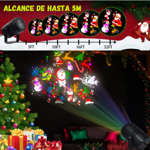 PROYECTOR DE FIGURAS NAVIDEÑAS (🎄🎁🧧🎀🎄)(𝗘𝗡𝗩𝗜𝗢 𝗚𝗥𝗔𝗧𝗜𝗦!!!!)