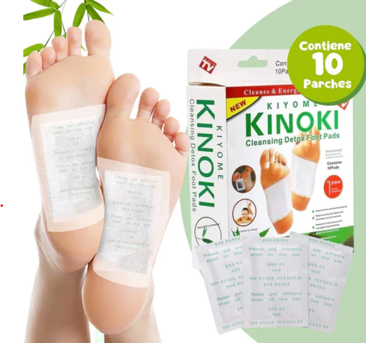 PARCHES DESINTOXICANTES PARA PIES - KINOKI 100% ORIGINAL