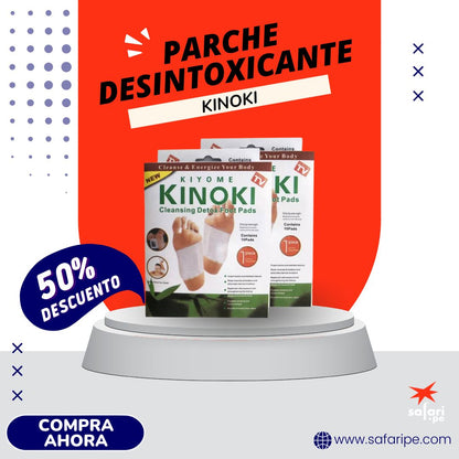 PARCHES DESINTOXICANTES PARA PIES - KINOKI 100% ORIGINAL