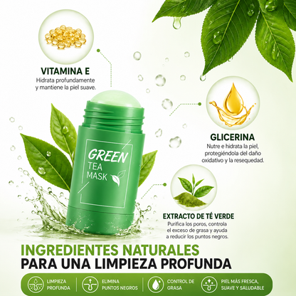 Green Mask: Mascarilla Facial de Té Verde Anti Puntos Negros