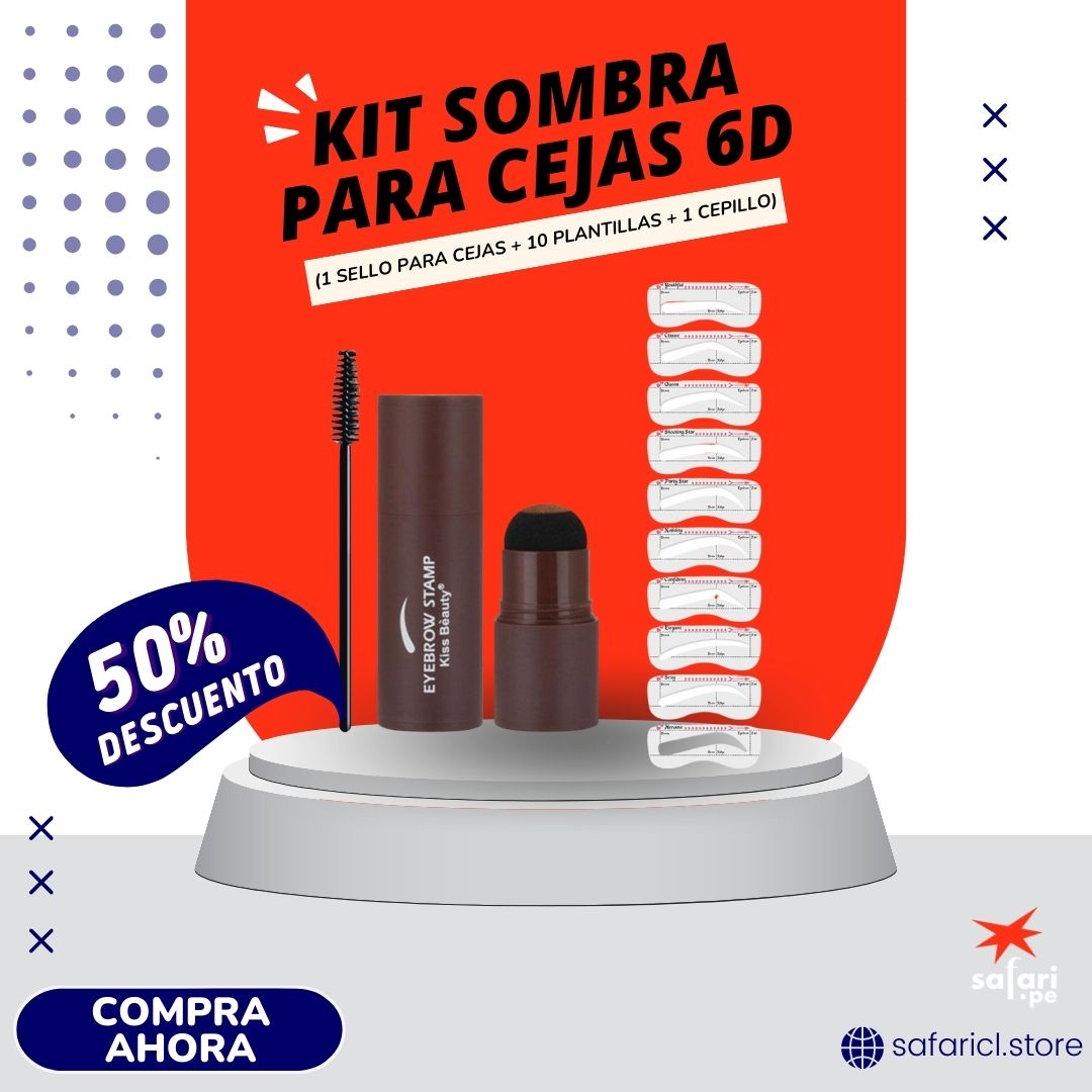 KIT SOMBRA PARA CEJAS 6D