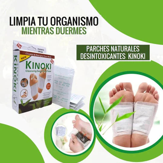 PARCHES DESINTOXICANTES PARA PIES - KINOKI 100% ORIGINAL