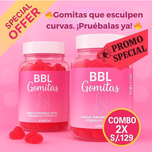 Gomitas BBL™ – con Aguaje Natural y Fitoestrógenos para Curvas Femeninas y Equilibrio Hormonal(130 unidades)