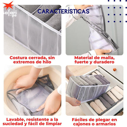 PACK DE ORGANIZADORES DE POLOS Y PANTALONES