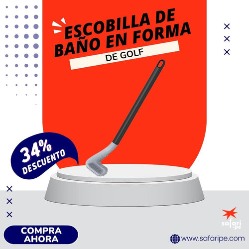 ESCOBILLA DE BAÑO EN FORMA DE GOLF🚿