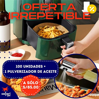 PACK DE PAPEL ANTI-ADHERENTE PARA AIR FRYER