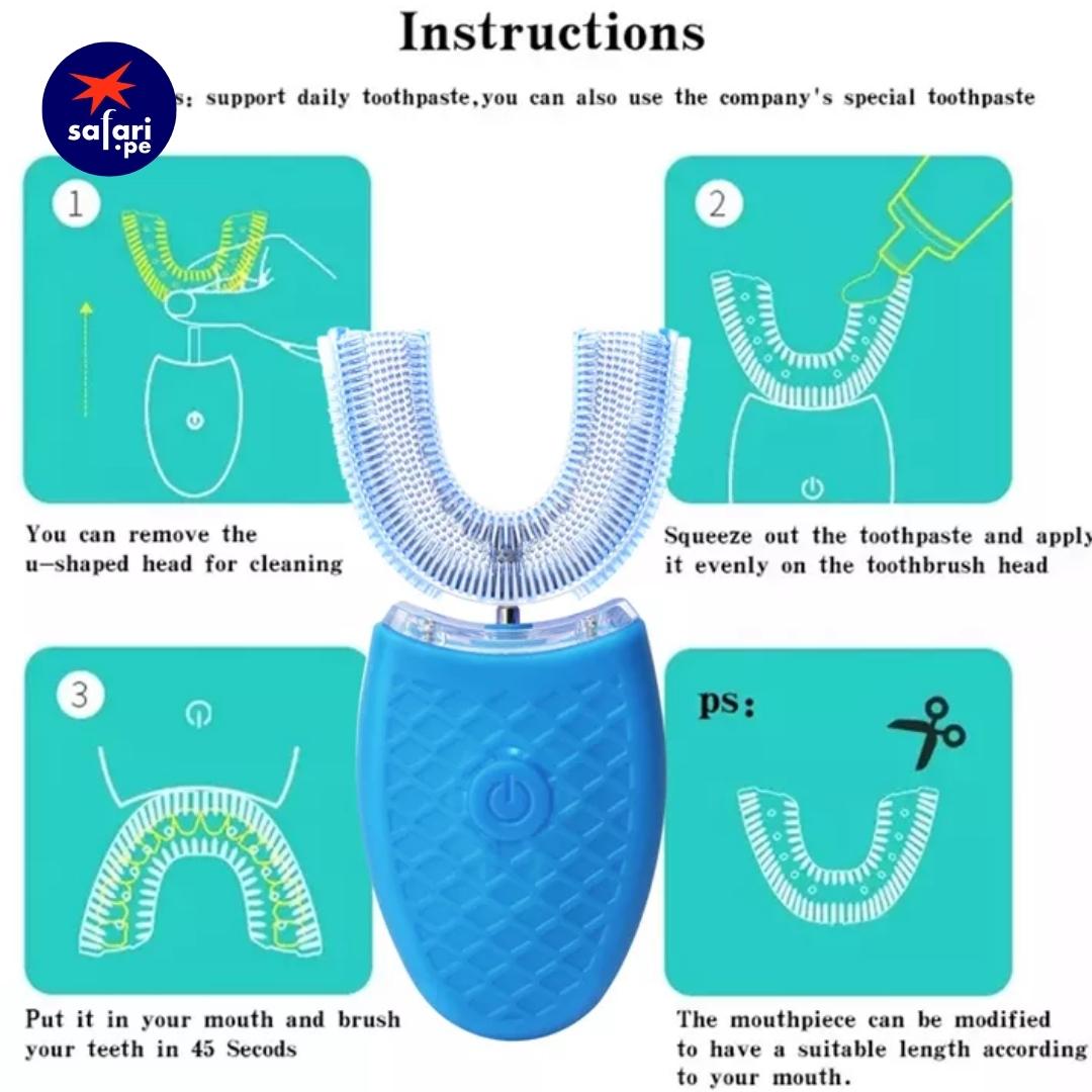 CEPILLO BLANQUEADOR DE DIENTES ELÉCTRICO 360°