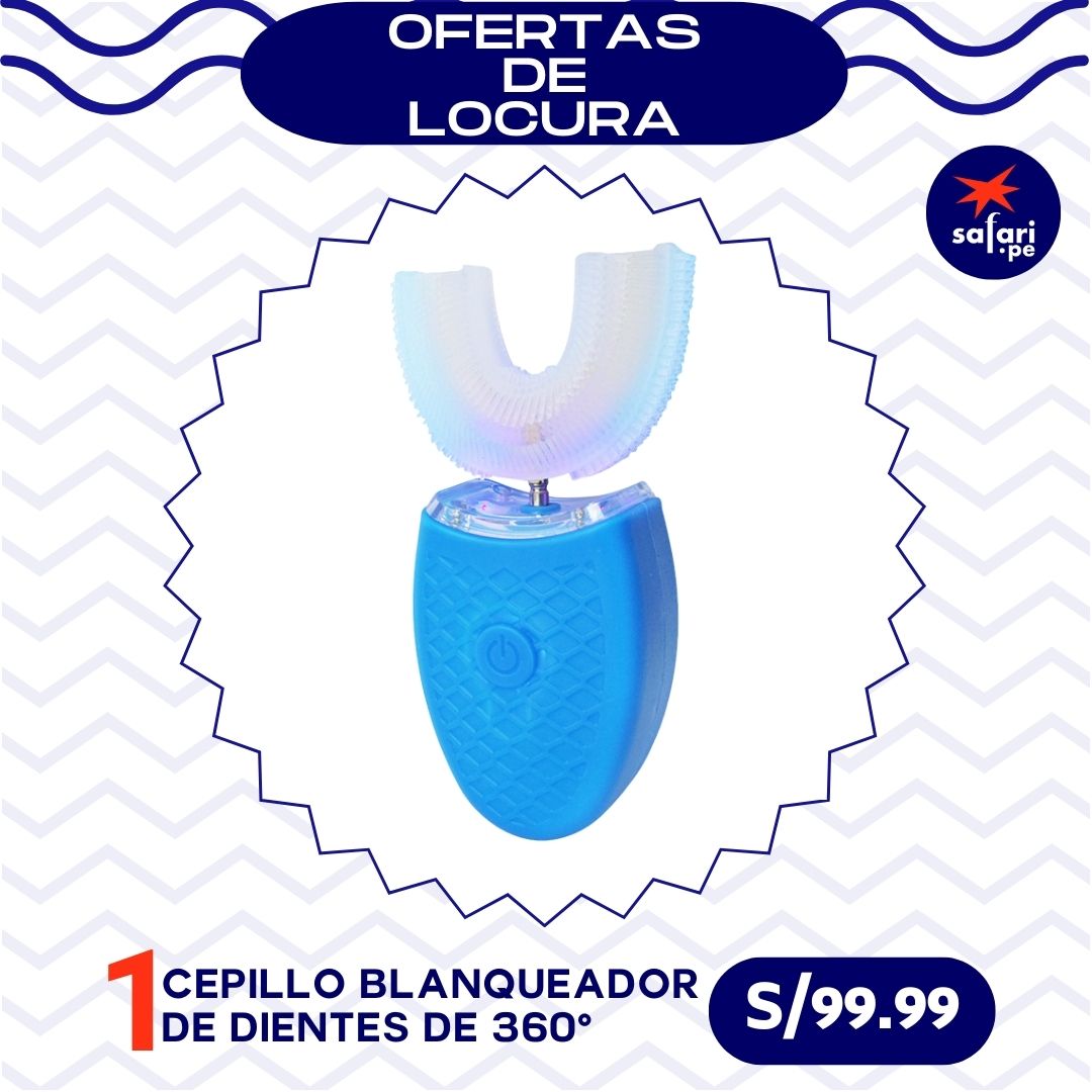 CEPILLO BLANQUEADOR DE DIENTES ELÉCTRICO 360°