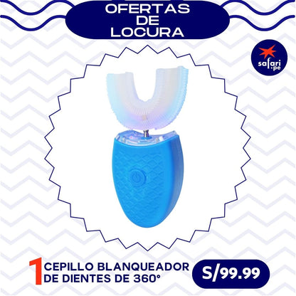 CEPILLO BLANQUEADOR DE DIENTES ELÉCTRICO 360°