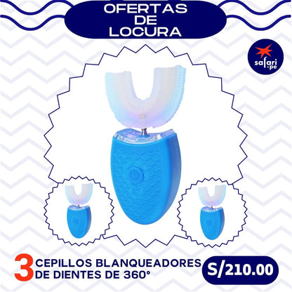 CEPILLO BLANQUEADOR DE DIENTES ELÉCTRICO 360°