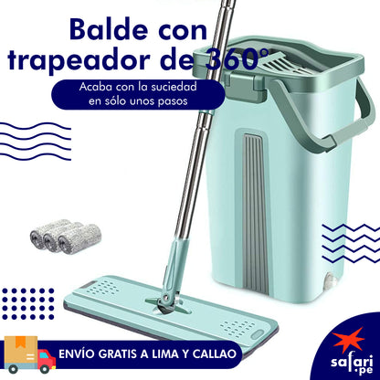 BALDE CON TRAPEADOR DE 360° GRADOS