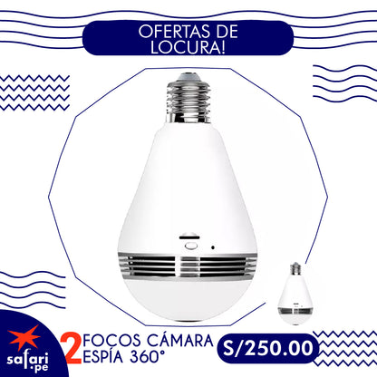 FOCO CÁMARA ESPÍA 360°💡