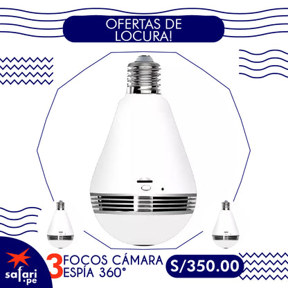 FOCO CÁMARA ESPÍA 360°💡