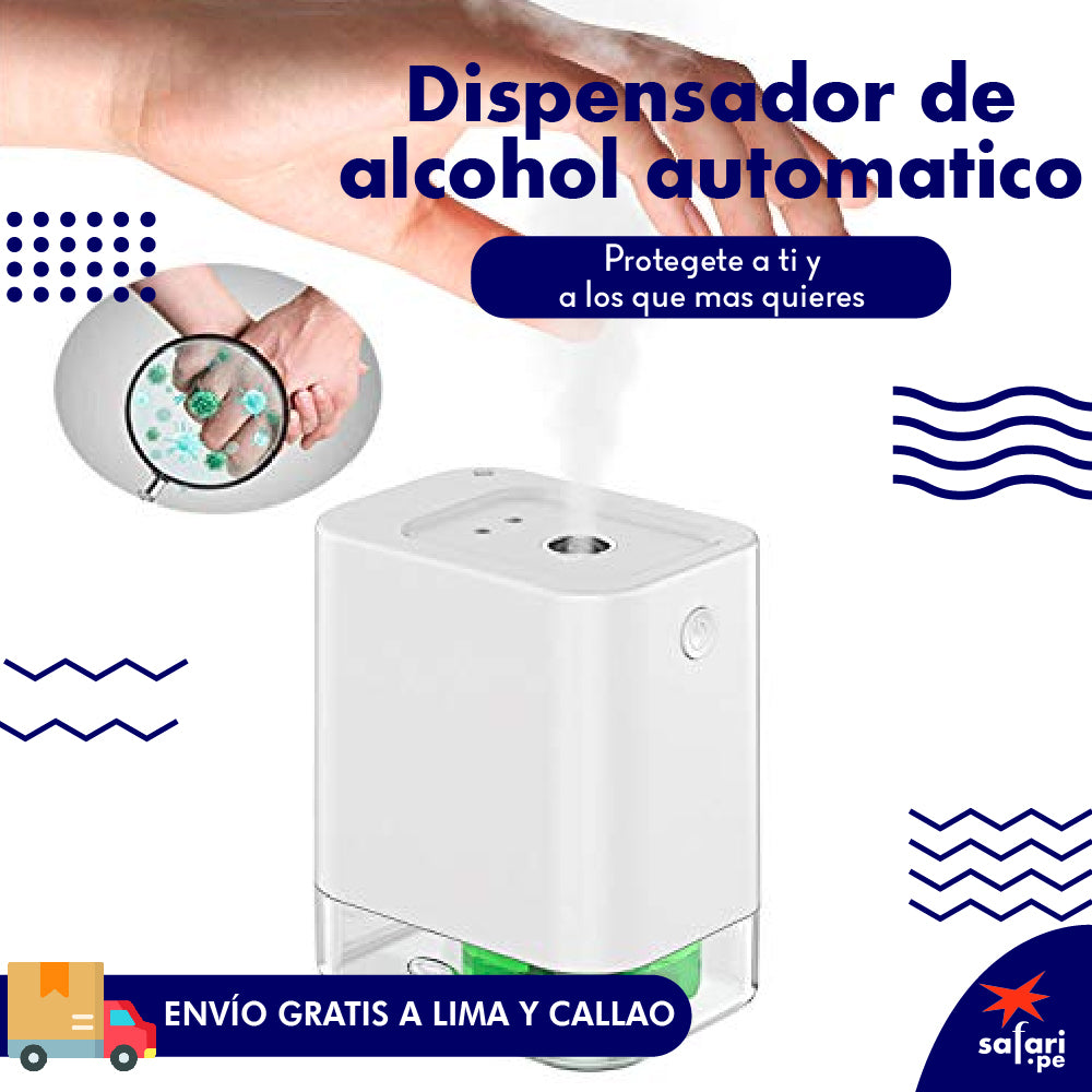 DISPENSADOR DE ALCOHOL AUTOMÁTICO